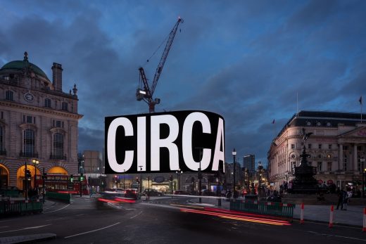 David Hockney at Piccadilly Circus, London