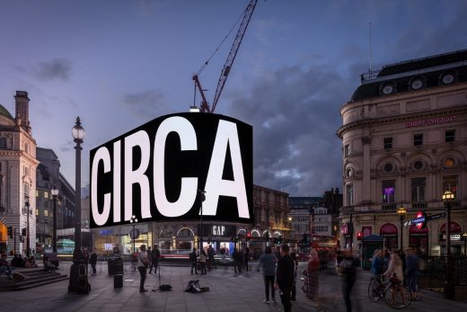 David Hockney at Piccadilly Circus, London