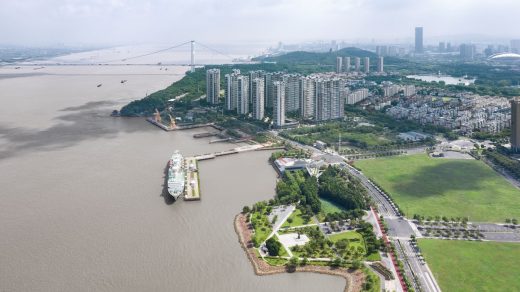 Yangtze River green landscape by BAU, Jiangyin, Jiangsu, China