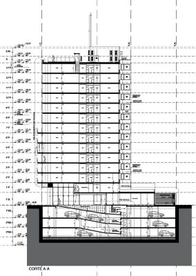 Dome Business Plaza Buenos Aires building section