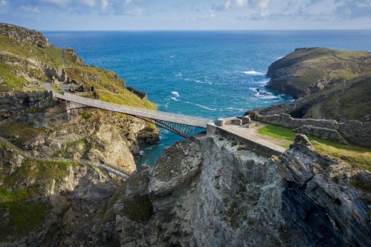 Footbridge in Tintagel Castle