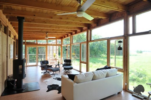 Glass Cabin Fairbank, Iowa house interior