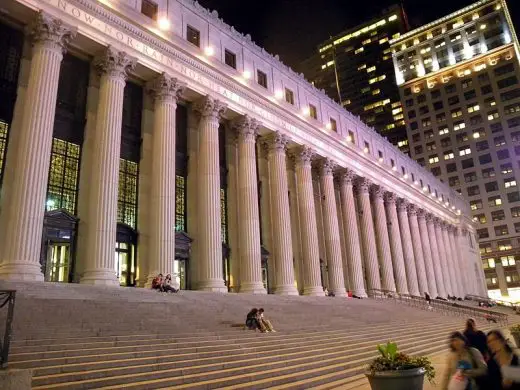 James A. Farley Building, New York City steps