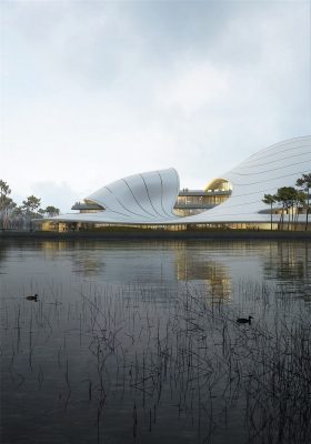 Jiaxing Civic Center Design by MAD Architects