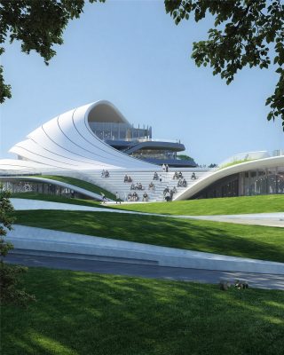 Jiaxing Civic Center Design by MAD Architects