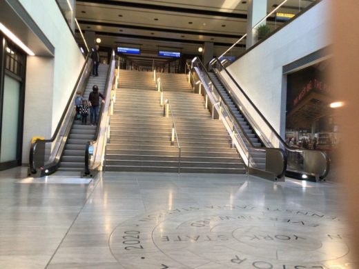 Moynihan Train Hall building New York City entrance