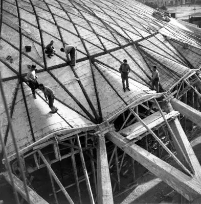 Palazzetto dello Sport, Rome precast concrete roof