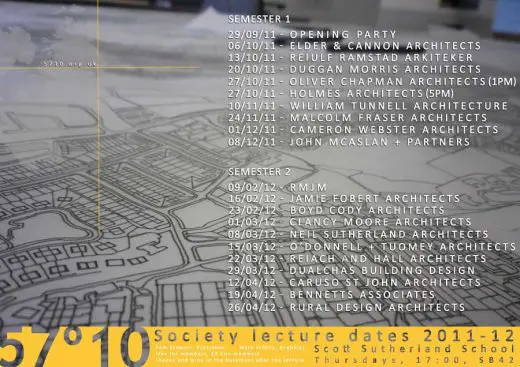 Scott Sutherland School of Architecture Lecture Series 2011-12