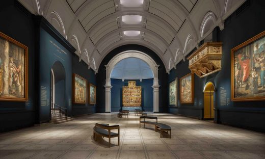 Victoria and Albert Museum Raphael Court London refurbishment