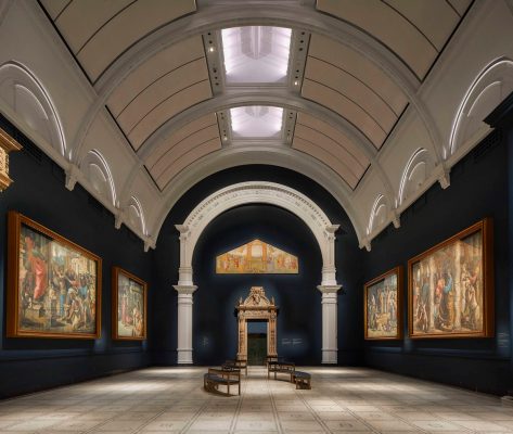 Victoria and Albert Museum Raphael Court London refurbishment