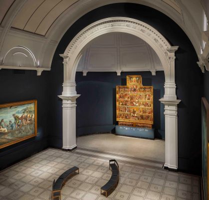 Victoria and Albert Museum Raphael Court London refurbishment