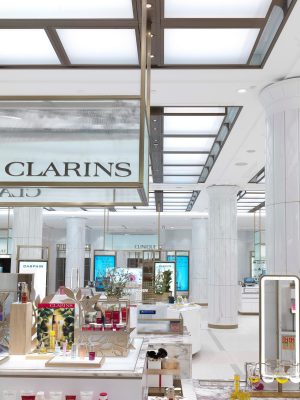 Clarins White Hall Harrods London outlet