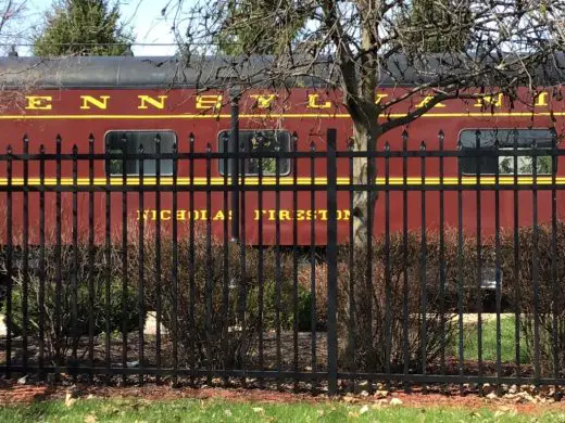 Abandoned railroad car in Williamsport Pennsylvania USA