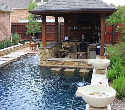 9 Breathtaking Outdoor Kitchen And Pool, Outdoor Kitchen Pool Ideas
