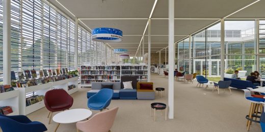 Bayeux Media Library Normandy building France interior