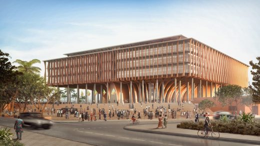 Benin National Assembly building design by Kéré Architecture