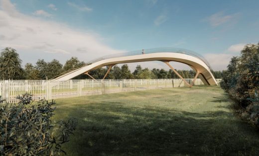 Innovative British railway footbridge design UK