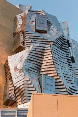 Luma Arles building design by Frank Gehry architect