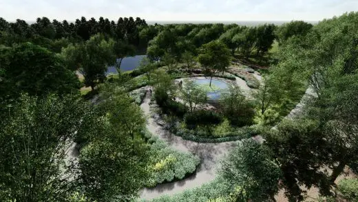 Sandy Hook Memorial Design USA, Connecticut landscape