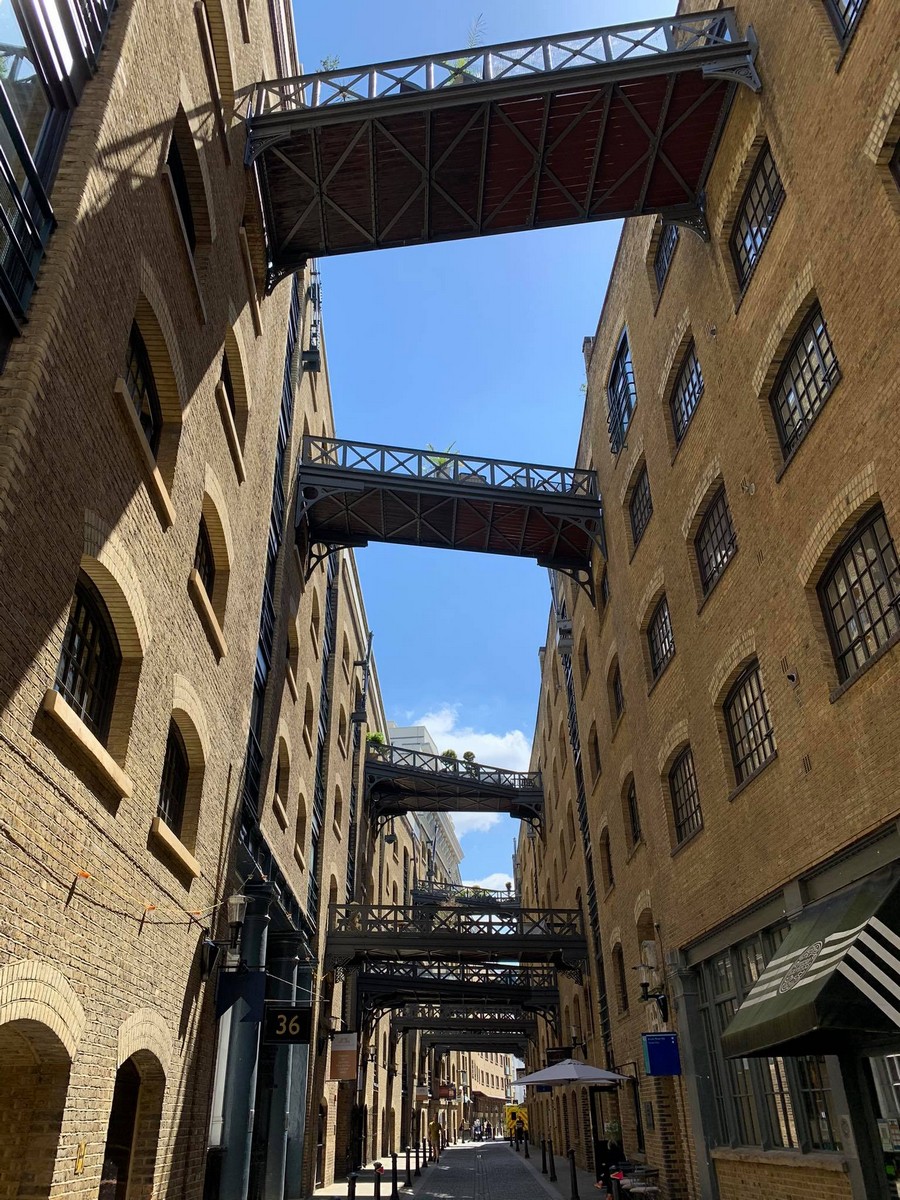 Shad Thames London bridges buildings