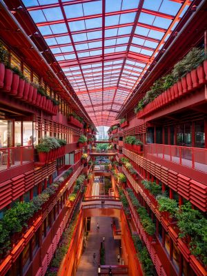 The Roof Shanghai building atrium landscape