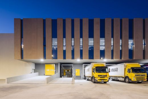 Vimar Marostica hub Italy loading bay trucks