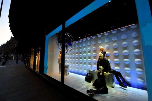 Harrods Knightsbridge shopfront London UK