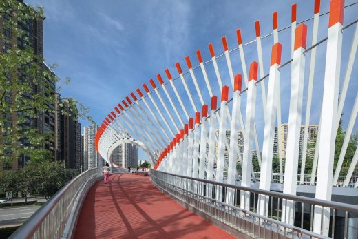Dayuan Park bridge at Tianfu 2nd Street, High-tech Zone, Chengdu