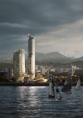 Sochi Waterfront concept masterplan by UNStudio