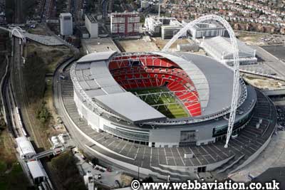Wembley Stadium aerial photo