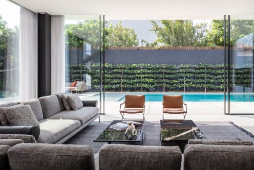 Hod HaSharon residence interior pool design