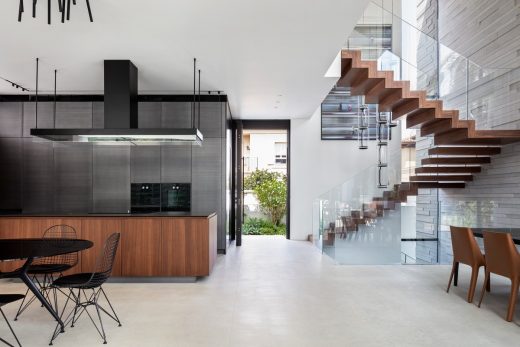 Hod HaSharon house by Raz Melamed stairs