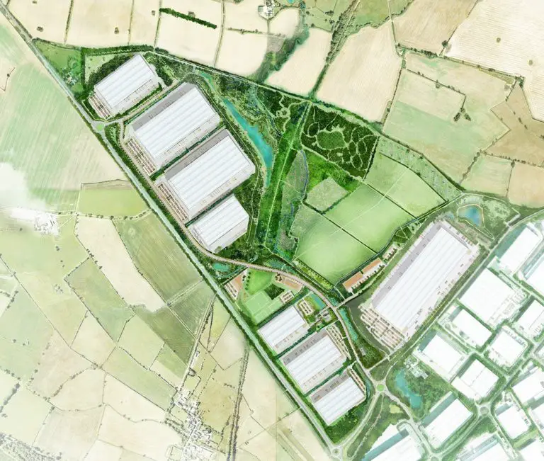 Magna Park Lutterworth landscape, Leicestershire earchitect