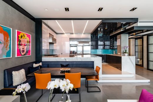 Miami Beach penthouse apartment interior design