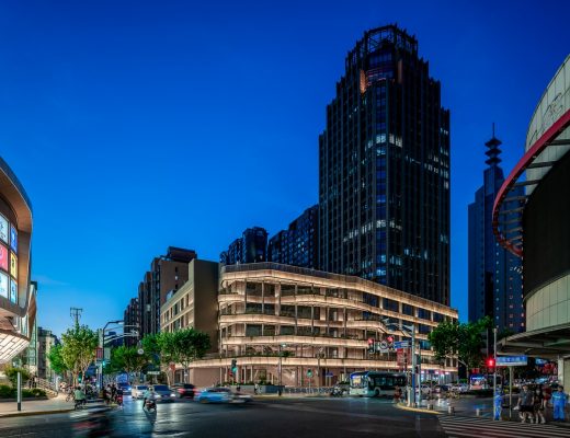 Kailong Jiajie Plaza building China at night