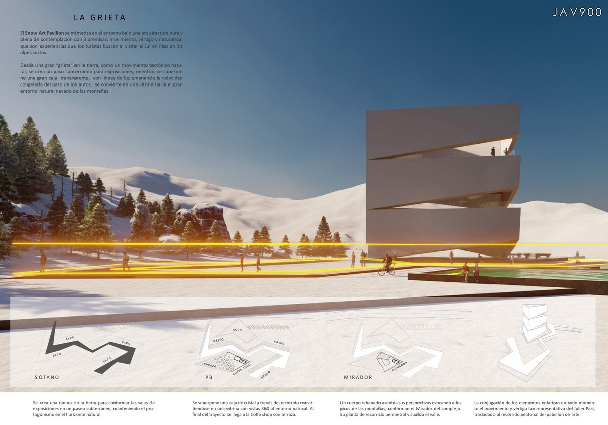 Snow Art Pavilion Ideas Competition 2021 winning design