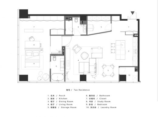 Tao Residence Beijing plan layout apartment
