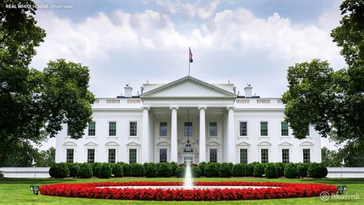 Original White House building design Washington, D.C.