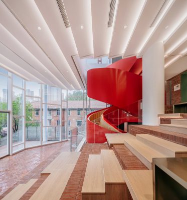 Wuhan Creative Design Center building spiral staircase