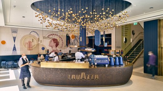 Lavazza London Flagship Store Caffetteria building interior