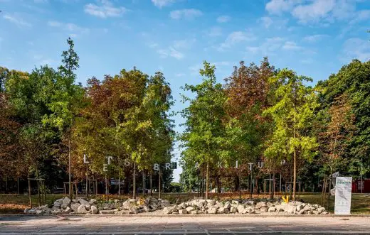 Let’s Break It Up! Piazzale Milan landscape Installation trees