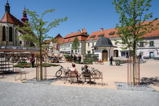 Market Square Ptuj Slovenia landscape design