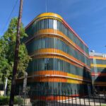 Modern Graz colourful building