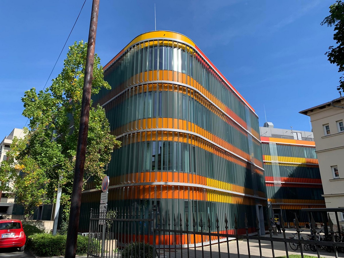Modern Graz colourful building