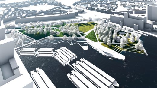 Rotterdam harbour urban parkland design