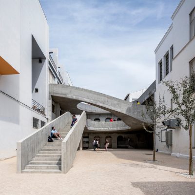 Patio of the Faculty of Fine Arts stairways