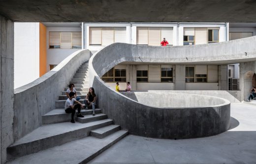 Patio of the Faculty of Fine Arts stairs