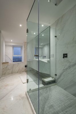 Mexican bathroom glass interior design