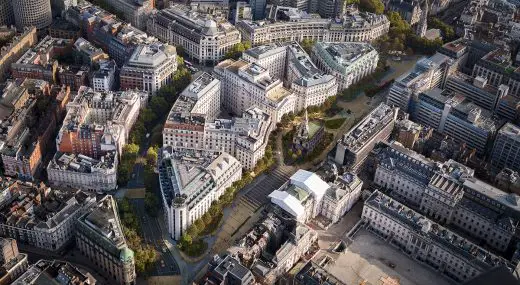 Reimagined Strand Aldwych London aerial photo