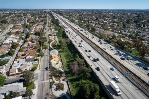 Ricardo Lara Linear Park Lynwood, California landscape by SWA Landscape Architects